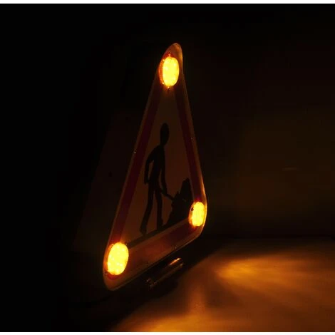 TRIANGLE SIGNALISATION CHANTIER À LEDS DOUBLE FACE 500 MM CLASSE A 12-24V -SODIFLASH 16435 2 TRIANGLE SIGNALISATION CHANTIER À LEDS DOUBLE FACE 500 MM CLASSE A 12-24V -SODIFLASH 16435 – Image 2