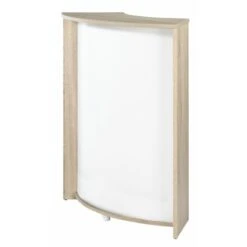 Meuble-Comptoir Bar 96 Cm Chêne 3 Niches - Coloris: Blanc 7 Meuble-Comptoir Bar 96 Cm Chêne 3 Niches - Coloris: Blanc -Promos Matériel Boutique 28631885 4