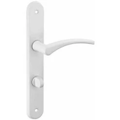 Poignée De Porte, Hebe, Laqué Blanc, E195, à Condamnation THIRARD