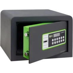 ARREGUI Supra Coffre-fort à Code Et à Clé Facile D'utilisation, Coffre-fort Double Sécurité Verrouillage électronique Avec Combinaison Et Clé, Taille S : 20 X 31 X 20 Cm, 8 L (ref : 240010)