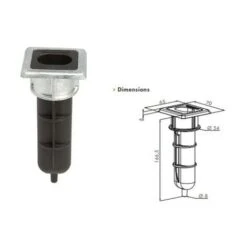 Sabot De Sol économique Pour Verrou De Sol Diam. 20mm Max. LOCINOX