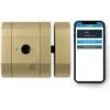 Verrou Int-LOCK Bluetooth Avec 2 Télécommandes + APP Pour Smartphone, Finition Laiton Mat - AYR