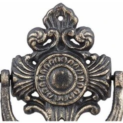 Relaxdays Antique Heurtoir De Porte, EN FONTE, à Motif, Pour Porte Avant, H X L X P: 18x 10x 4cm, Bronze -Promos Matériel Boutique 29847483 4