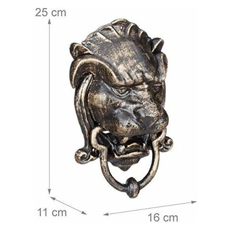 Relaxdays Heurtoir De Porte Bronze 11 X 16 X 25 Cm 10020627 2 Relaxdays Heurtoir De Porte Bronze 11 X 16 X 25 Cm 10020627 – Image 2