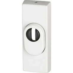 Abus RSZS316 W 09409 SB Bague De Protection Avec Protection De Cylindre Pour Porte En Métal Blanc