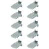 10x Taquet Acier étagère Pour Crémaillère Support Fixation Attache Armoire