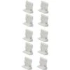 10x Taquet étagère Blanc Tablette Verre Meuble Support Plastique Fixation