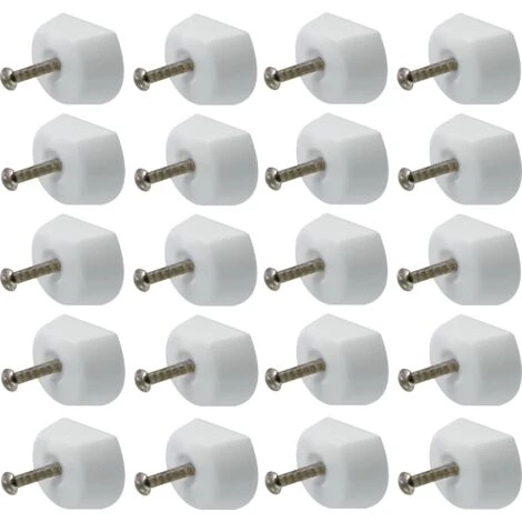 20x Taquet Plastique à Clou Blanc Universel Support étagère Meuble 1 20x Taquet Plastique à Clou Blanc Universel Support étagère Meuble