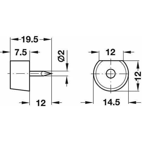 20x Taquet Plastique à Clou Blanc Universel Support étagère Meuble 2 20x Taquet Plastique à Clou Blanc Universel Support étagère Meuble – Image 2