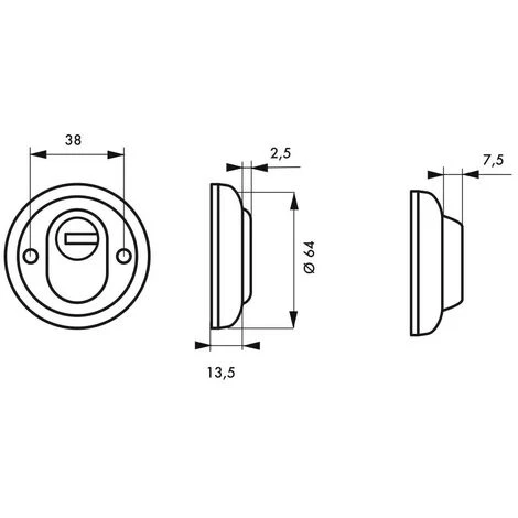 THIRARD - Paire De Rosaces De Sécurité Renforcé Chromé 2 THIRARD - Paire De Rosaces De Sécurité Renforcé Chromé – Image 2