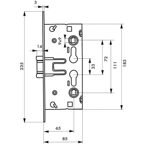 THIRARD - Serrure Encastrable Pour Porte D'intérieur De Chaufferie (version Standard) 2 THIRARD - Serrure Encastrable Pour Porte D'intérieur De Chaufferie (version Standard) – Image 2