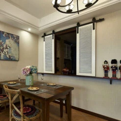 Ferrure Porte Coulissante Système De Porte Coulissante Voie De Roulement 1,83 M -Promos Matériel Boutique 33025168 5