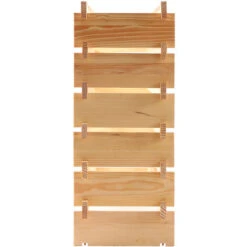 Casier à Bouteilles Pour 72 Bouteilles, Range Bouteille Vin Avec 6 Étagères, Porte Bouteille En Pin Massif, Grand Espace Superposable, Pour Bars, Sous-sols, 119 X 29 X 71,5CM, Bois Naturel -Promos Matériel Boutique 33222351 3