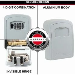 Master Lock Boite à Clés MASTERLOCK Fixation Murale - Blanc - 5401EURDCRM -Promos Matériel Boutique 33534698 4