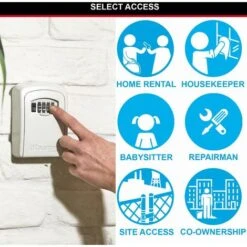 Master Lock Boite à Clés MASTERLOCK Fixation Murale - Blanc - 5401EURDCRM -Promos Matériel Boutique 33534698 5