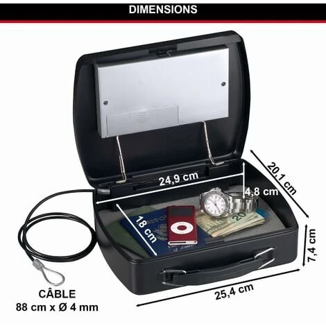 Master Lock Coffre-fort à Combinaison électronique MASTERLOCK Portable Et Compact - P008EML 5 Master Lock Coffre-fort à Combinaison électronique MASTERLOCK Portable Et Compact - P008EML – Image 5