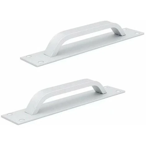 AIDUCHO Ensemble De 2 Poignées De Porte Coulissante En Alliage D'aluminium, Poignées De Porte Coupe-feu, Poignées De Porte D'armoire, Tirer Par Poussée, 20cm X 4cm, Couleur Argent 1 AIDUCHO Ensemble De 2 Poignées De Porte Coulissante En Alliage D'aluminium, Poignées De Porte Coupe-feu, Poignées De Porte D'armoire, Tirer Par Poussée, 20cm X 4cm, Couleur Argent