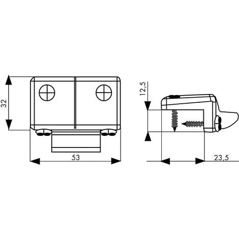 Gâche Réglable Haute Ou Latérale ISEO Pour Idea Base Ou Push - Profil PVC - Blanc - 94100154 1 Gâche Réglable Haute Ou Latérale ISEO Pour Idea Base Ou Push - Profil PVC - Blanc - 94100154