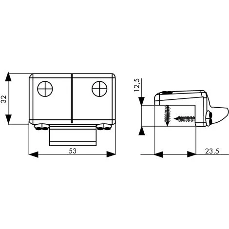 Gâche Réglable Haute Ou Latérale ISEO Pour Idea Base Ou Push - Profil PVC - Blanc - 94100154 2 Gâche Réglable Haute Ou Latérale ISEO Pour Idea Base Ou Push - Profil PVC - Blanc - 94100154 – Image 2