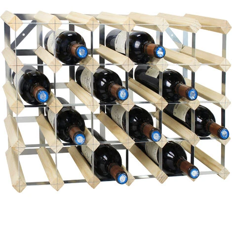 Etagère à Vin , Range-bouteilles, 30 Bottles, 61,2 X 42 X 22,8 Cm, Bois Naturel, Dimensions: 61,2 X 42 X 22,8 Cm 5 Etagère à Vin , Range-bouteilles, 30 Bottles, 61,2 X 42 X 22,8 Cm, Bois Naturel, Dimensions: 61,2 X 42 X 22,8 Cm – Image 5