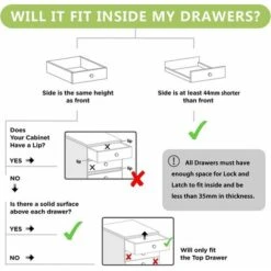 LITZEE Bloc Porte Securite Bebe (4 Serrures + 1 Clés), Bloque Porte Bébé Magnétique, Installation Facile En Quelques Secondes, Aucun Outil Ni Vis Nécessaires -Promos Matériel Boutique 35463077 5