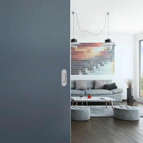 Lot De 2 Poignées à Encastrer Ovales, Acier Finition Satiné 2 Lot De 2 Poignées à Encastrer Ovales, Acier Finition Satiné – Image 2