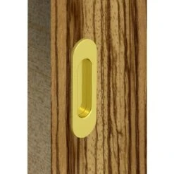 Lot De 2 Poignées à Encastrer Ovales, Acier Finition Doré -Promos Matériel Boutique 3621377 3