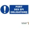 Panneau Port Des EPI Obligatoire - Rigide 450x150mm - 4060996