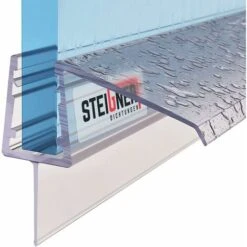 STEIGNER Joint De Douche Pour Paroi En Verre, 30cm, Vitre 6/ 7/ 8 Mm, Joint D'étanchéité PVC Droit Pour Les Cabines De Douche Réctangulaires, UK21
