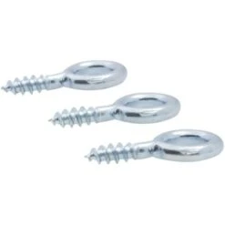 Crochet De Contrevent Zingué Filet Bois Vissal 3,5x50 Mm Lot De 3 Crochets -Promos Matériel Boutique 36708283 3