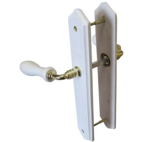 Centrale Brico 2 Poignées De Porte Bois Sans Trou, Bois Entraxe 195 Mm 1 Centrale Brico 2 Poignées De Porte Bois Sans Trou, Bois Entraxe 195 Mm