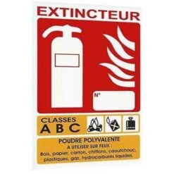 Panneau Signalétique Extincteur Abc