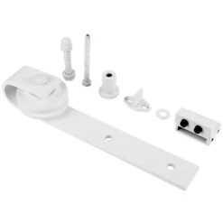 YONGQING®blanc-Rail Suspendu De Porte Coulissante -200cm- Système De Voie Industriel Roue De Poulie -Promos Matériel Boutique 37789044 3