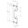 Plaque De Frappe Plate 107 STA Galinox.Rect.B.24xL.110mm DIN Gauche/droit ASSA ABLOY