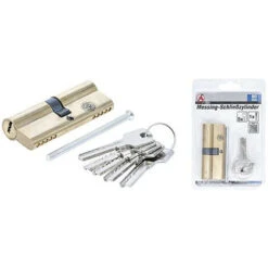 Barillet Cylindre De Serrure 80 Mm En Laiton Avec 5 Cles -Promos Matériel Boutique 40288828 4