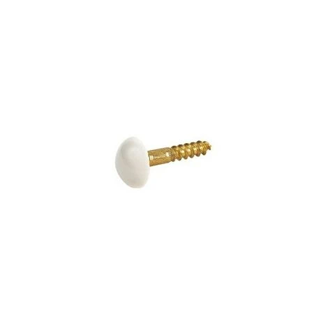 Vis + Cache Porcelaine Blanc BRIONNE - 000.4010.01PN 2 Vis + Cache Porcelaine Blanc BRIONNE - 000.4010.01PN – Image 2