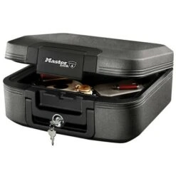 Master Lock LCHW20101 - Mallette De Sécurité Anti Feu - Ignifuge Et Etanche - Serrure à Clé - Medium