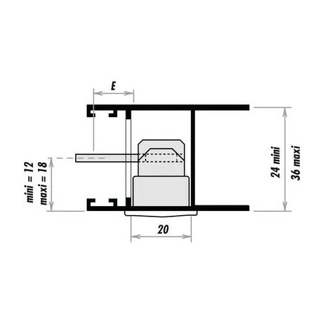 Crochet Pour Fermeture Encastrée DS LA CROISÉE E (mm) 15 à 20 Mm Longueur 40 Mm Pour Profil (mm) 15 à 20 Mm 2 Crochet Pour Fermeture Encastrée DS LA CROISÉE E (mm) 15 à 20 Mm Longueur 40 Mm Pour Profil (mm) 15 à 20 Mm – Image 2