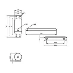 Ferme-porte, Mini Gate Et écran Ferme-porte, Surface Mounted Automatique Réglable à Ressort De Fermeture De Porte (black) 9 Ferme-porte, Mini Gate Et écran Ferme-porte, Surface Mounted Automatique Réglable à Ressort De Fermeture De Porte (black) -Promos Matériel Boutique 42505778 5