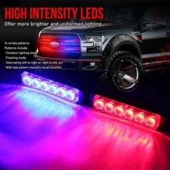 Feux Stroboscopiques De Véhicule D'urgence Lumière Rouge Et Bleue Barre Lumineuse Fontainebleau D'avertissement De Conseiller 8 Feux Stroboscopiques De Véhicule D'urgence Lumière Rouge Et Bleue Barre Lumineuse Fontainebleau D'avertissement De Conseiller -Promos Matériel Boutique 42714014 4