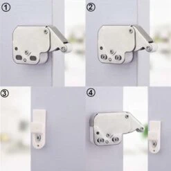 Mini-latch Loqueteaux à Ressort Fontainebleau Serrure De Ressort Loquet Meubles à Serrure à Pression Pour Porte 10 Pièces -Promos Matériel Boutique 42714052 4