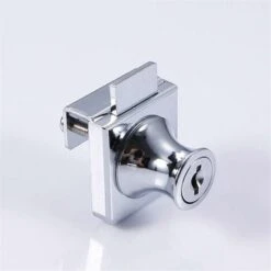 Serrure De Porte En Verre Fontainebleau,Serrure En Acier Chromé,écran En Verre De Verrouillage Pour La Porte En Verre De 5-8mm -Promos Matériel Boutique 42717528 3