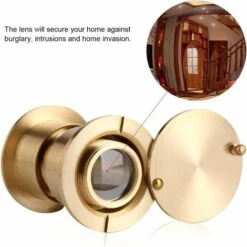 Judas De 28 Mm De Large Angle De Visualisation Visionneuse De Porte Antivol Avec Cache De Protection Pour 35 Mm-60 Mm &Eacute,paisseur De Porte(Golden) - Doré -Promos Matériel Boutique 43150434 3