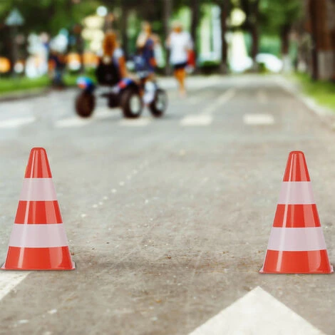 Cône De Signalisation En Lot De 40, Empilable, Avec Sac Noir à Nouer, 22 Cm De Haut, Orange/blanc 2 Cône De Signalisation En Lot De 40, Empilable, Avec Sac Noir à Nouer, 22 Cm De Haut, Orange/blanc – Image 2
