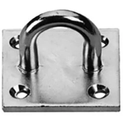 Plaque De Fixation Avec Anneau Type N° 75 TOOLCRAFT 892339 (L X L X H) 55 X 55 X 42 Mm En Acier, Zingage Jaune