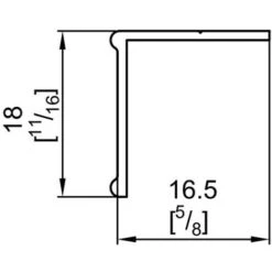 Profil Bas En L 18x16.5 Mm - L : 3000 Mm - Argent 7 Profil Bas En L 18x16.5 Mm - L : 3000 Mm - Argent -Promos Matériel Boutique 455930 4
