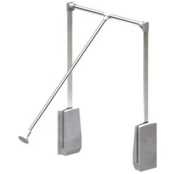 Elévateur De Penderie Acier - Boîtier Argent - Largeur Dressing 920-1240 Mm