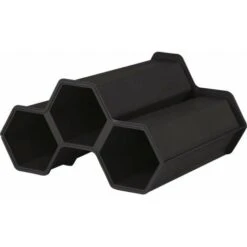 EDA Casier à Bouteilles Plastique L 34 X L 31 X H 18,5 Cm Gris Anthracite