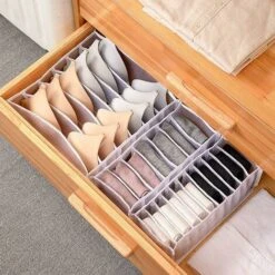 Organisateur De Tiroir Sous Vetement, Boîte De Rangement Soutien Gorge Organisation Sous Vetement Pliable Drawer Divider Organizer Rangement à Compartiments Pour Culottes Chaussettes,Starlight,4 Pcs 8 Organisateur De Tiroir Sous Vetement, Boîte De Rangement Soutien Gorge Organisation Sous Vetement Pliable Drawer Divider Organizer Rangement à Compartiments Pour Culottes Chaussettes,Starlight,4 Pcs -Promos Matériel Boutique 46775088 4