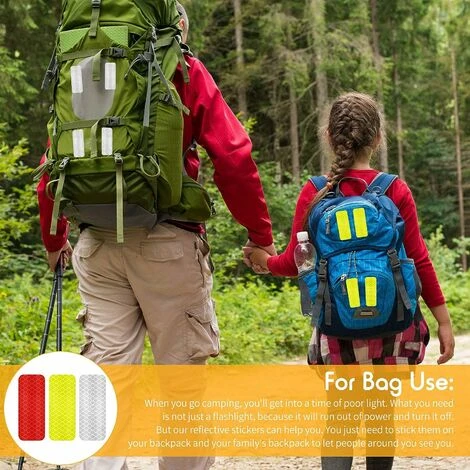 24 Pcs Autocollants Réfléchissants D'Avertissement Stickers Réfléchissants De Sécurité Stickers De Visibilité Nocturne Autocollants De Bande Imperméables Pour Véhicule, 1,18 X 3,25 Pouces Guazhuni 5 24 Pcs Autocollants Réfléchissants D'Avertissement Stickers Réfléchissants De Sécurité Stickers De Visibilité Nocturne Autocollants De Bande Imperméables Pour Véhicule, 1,18 X 3,25 Pouces Guazhuni – Image 5